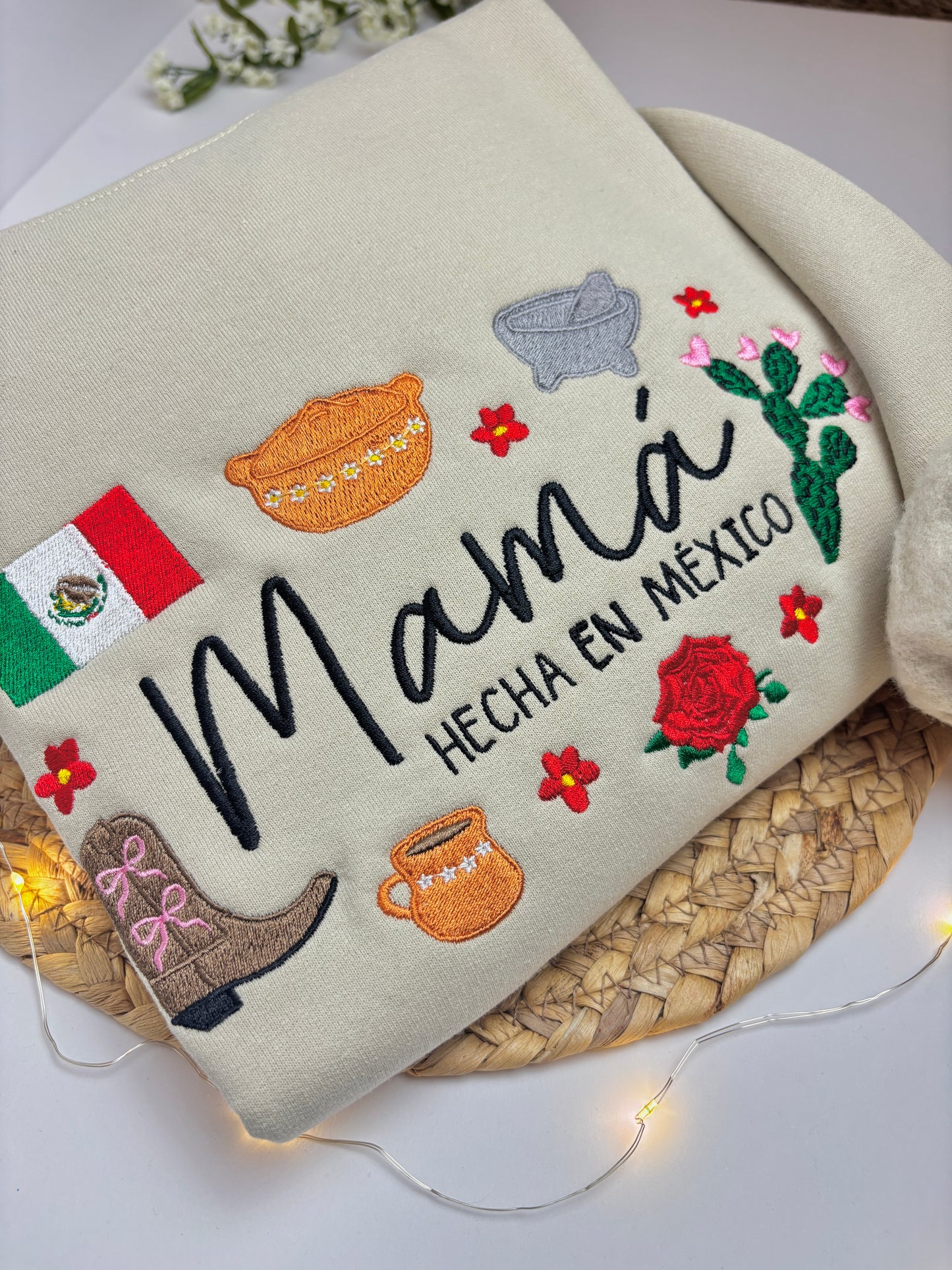 Mamá Hecha en México Embroidered Sweater