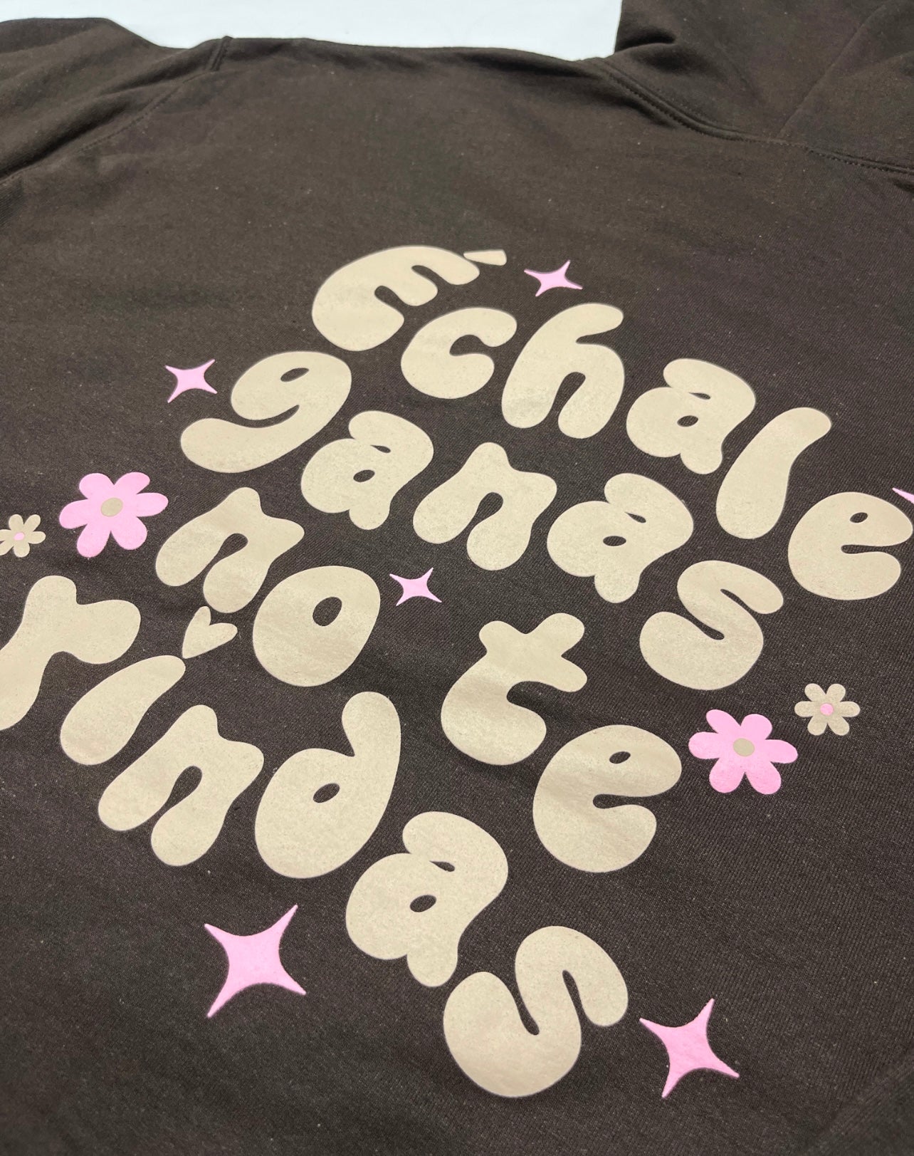 Brown Échale Ganas Hoodie