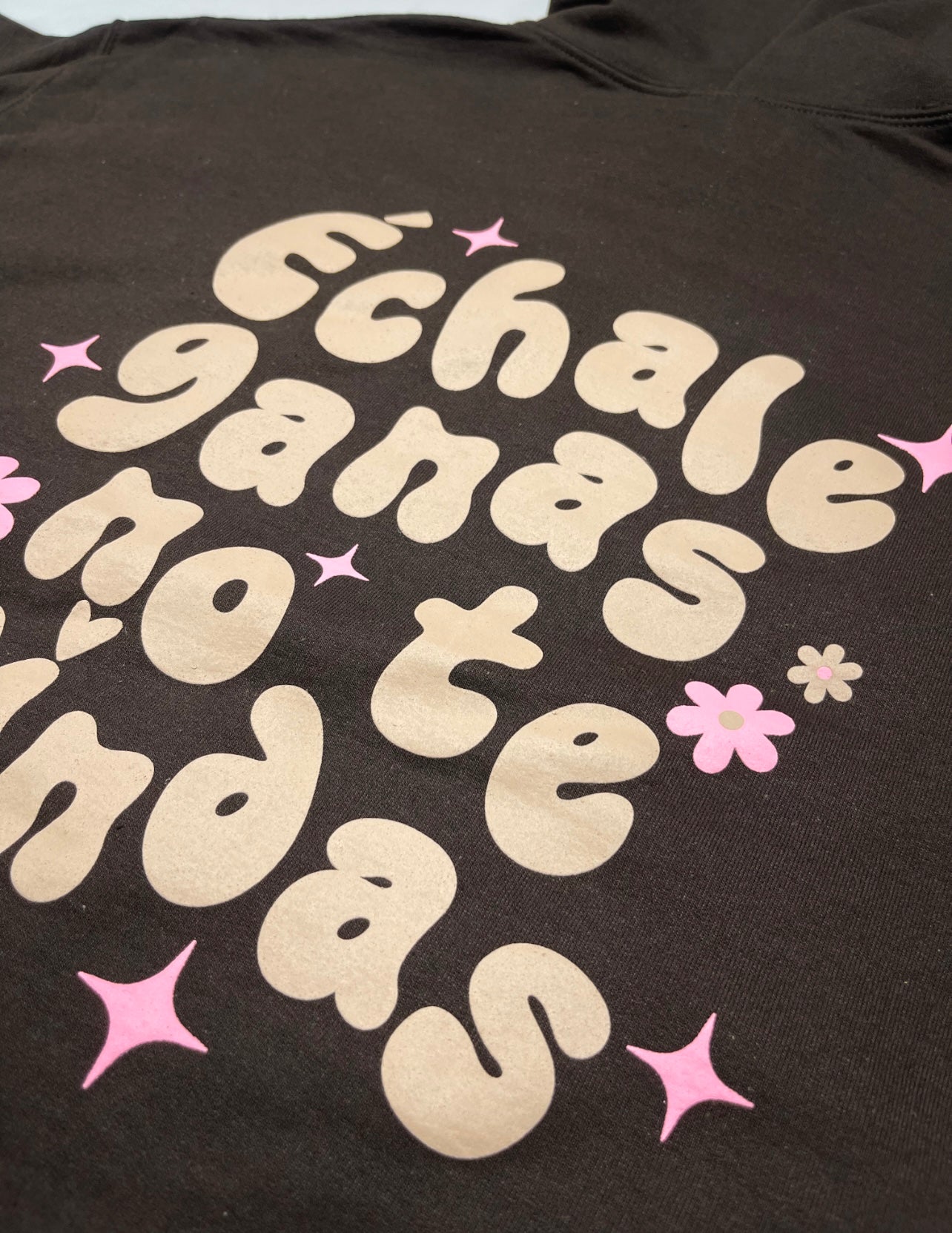 Brown Échale Ganas Hoodie
