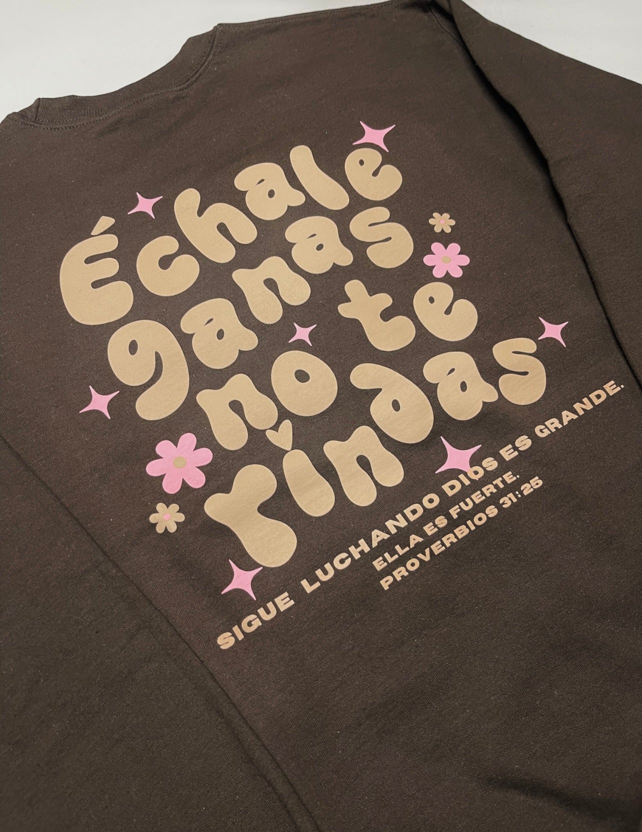 Brown Echale Ganas Crewneck