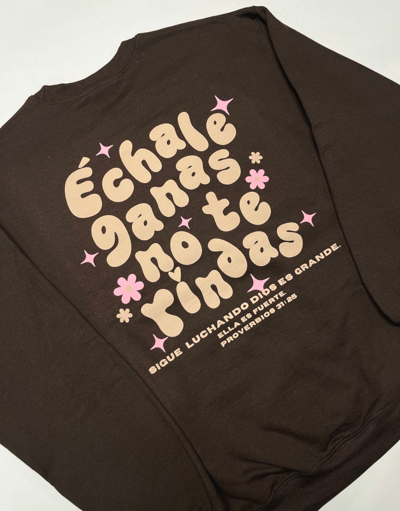 Brown Echale Ganas Crewneck