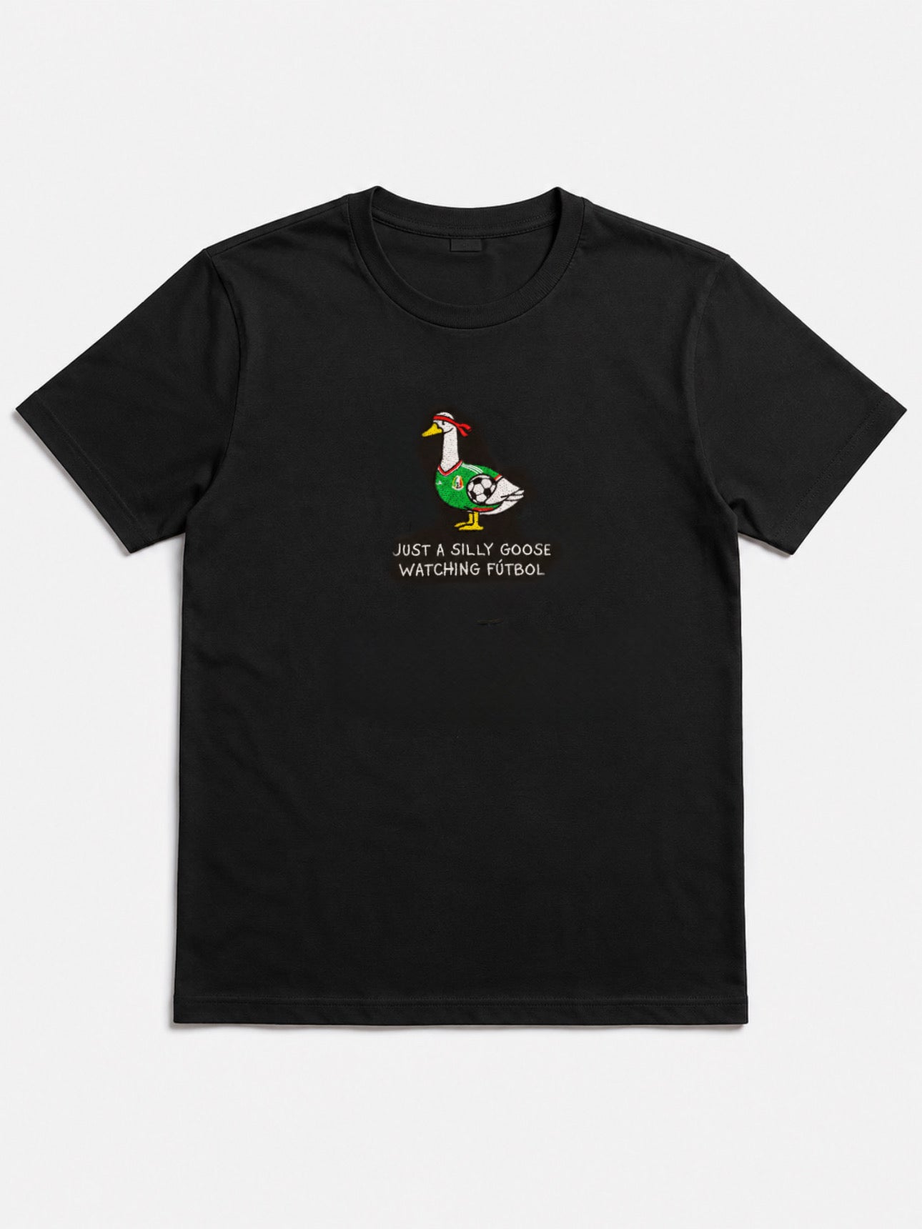 Unisex Futbol Mexico Goose Embroidered Shirt