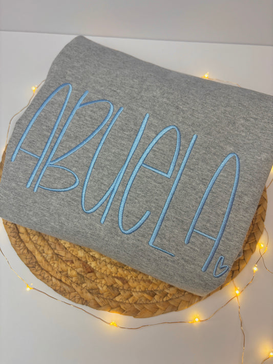 Abuela Customizable Embroidered Sweatshirt