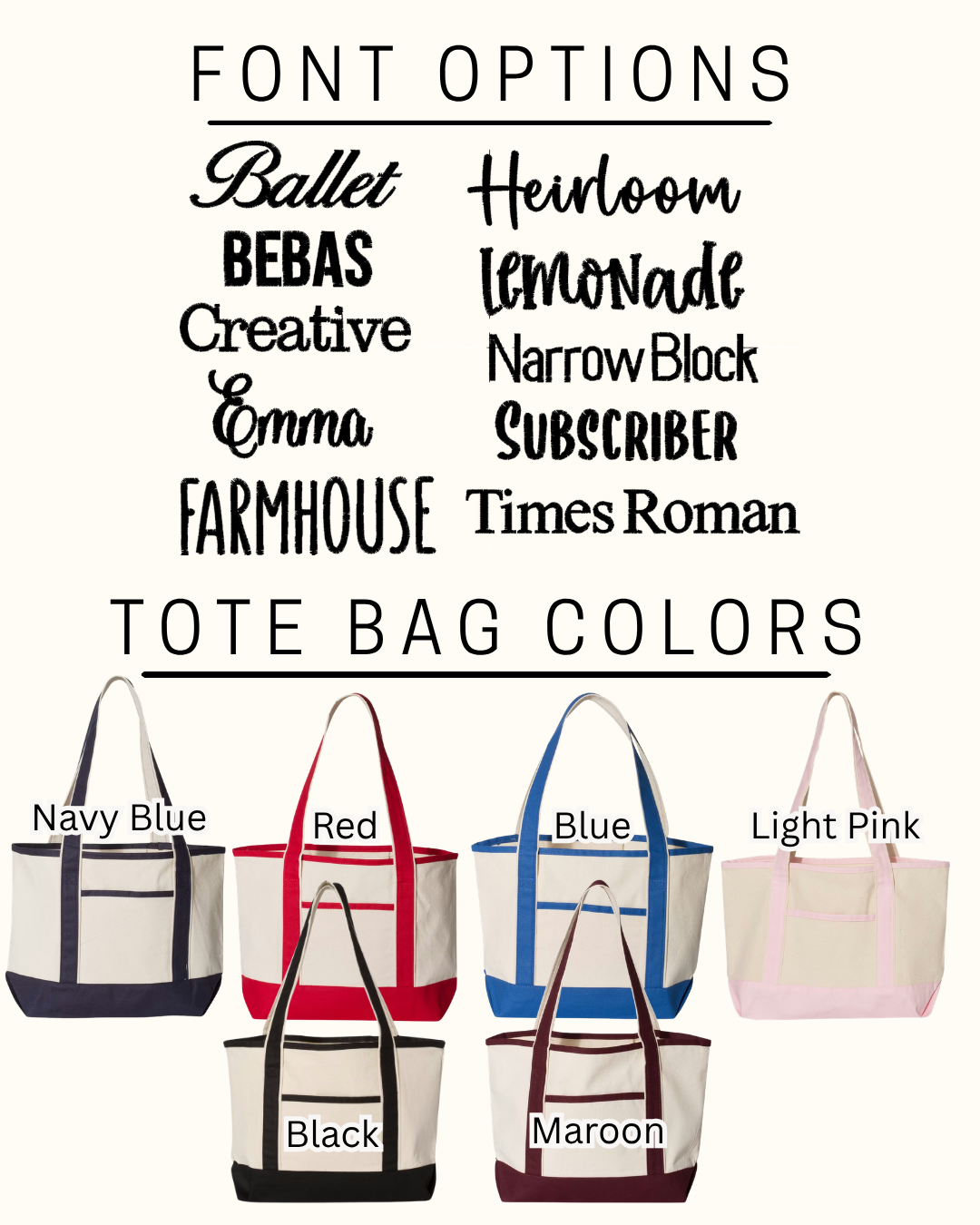 Custom Embroidered 20L Tote Bag
